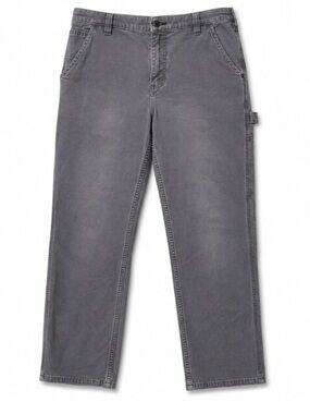 Carhartt Carpenter Pants Womens 16 Rugged Flex Loose Fit Gray Work Pant Utility